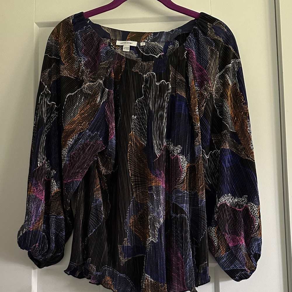 Chico's Vibrant Abstract Blouse